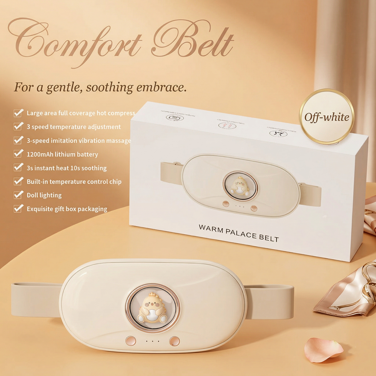 Menstrual Heating Belt for Period Pain Relief | Portable Heat Therapy Gift Set