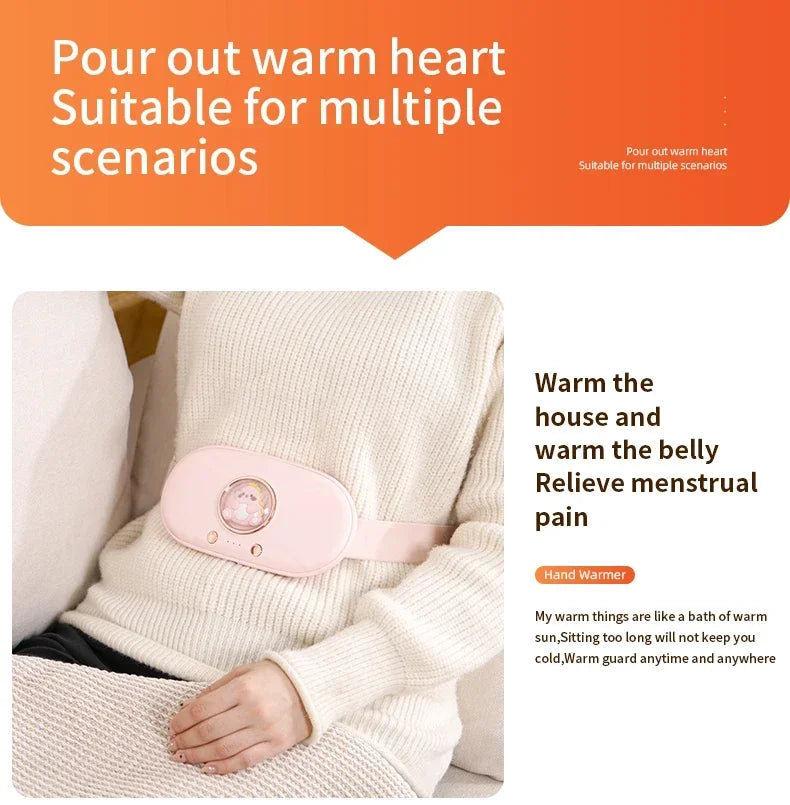 Menstrual Heating Belt for Period Pain Relief | Portable Heat Therapy Gift Set