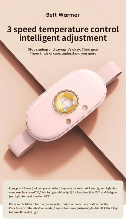 Menstrual Heating Belt for Period Pain Relief | Portable Heat Therapy Gift Set