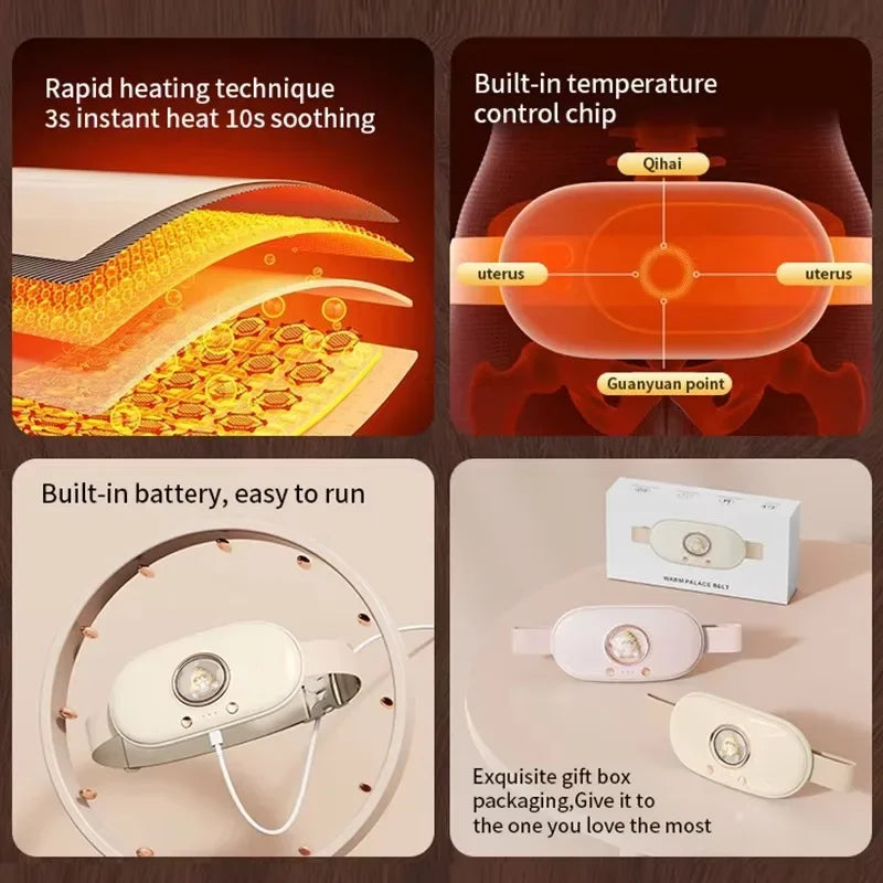 Menstrual Heating Belt for Period Pain Relief | Portable Heat Therapy Gift Set