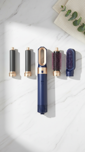 5-in-1 Hot Air Brush Hair Styler | Volumizer, Dryer & Straightener Tool